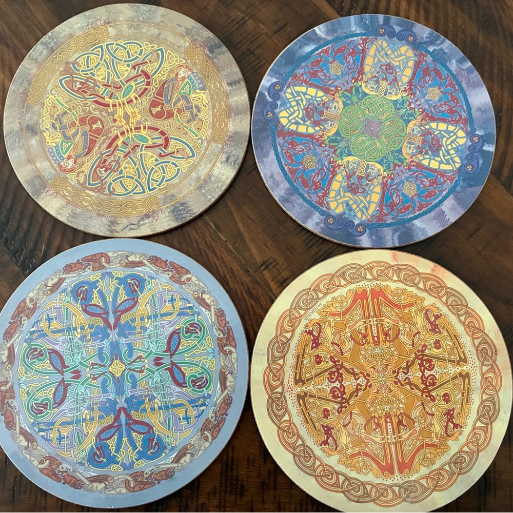 Celtic Illuminations Coaster Set - Picture 3 of 4